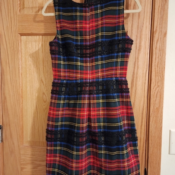 J. Crew Sheath dress in Lurex® Stewart tartan - Picture 3 of 4